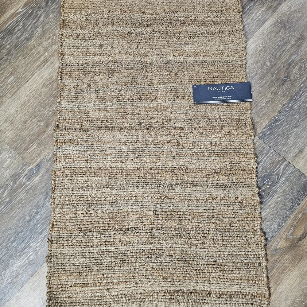 Nautica Woven Jute Runner in Natural Tan